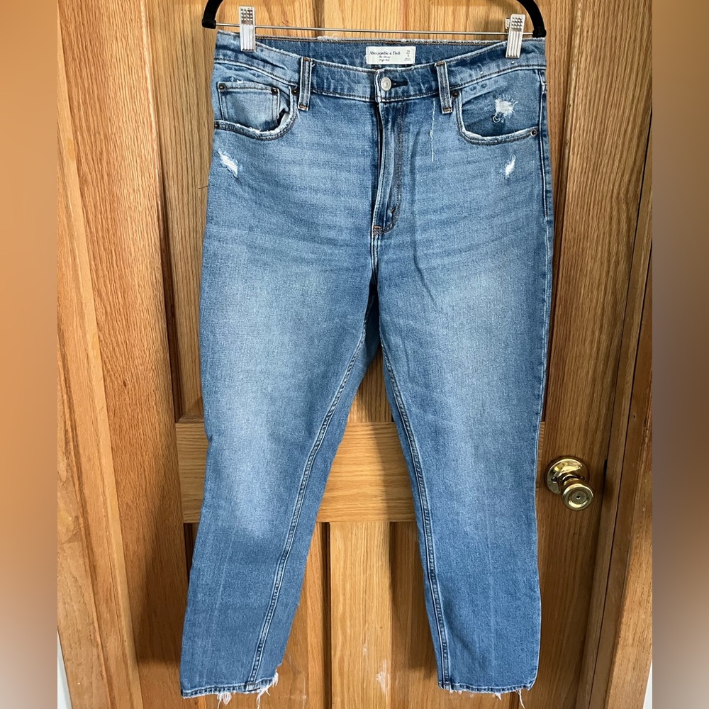 Abercrombie & Fitch Light Blue Straight Leg Jeans